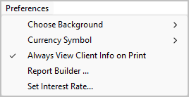 File menu screenshot